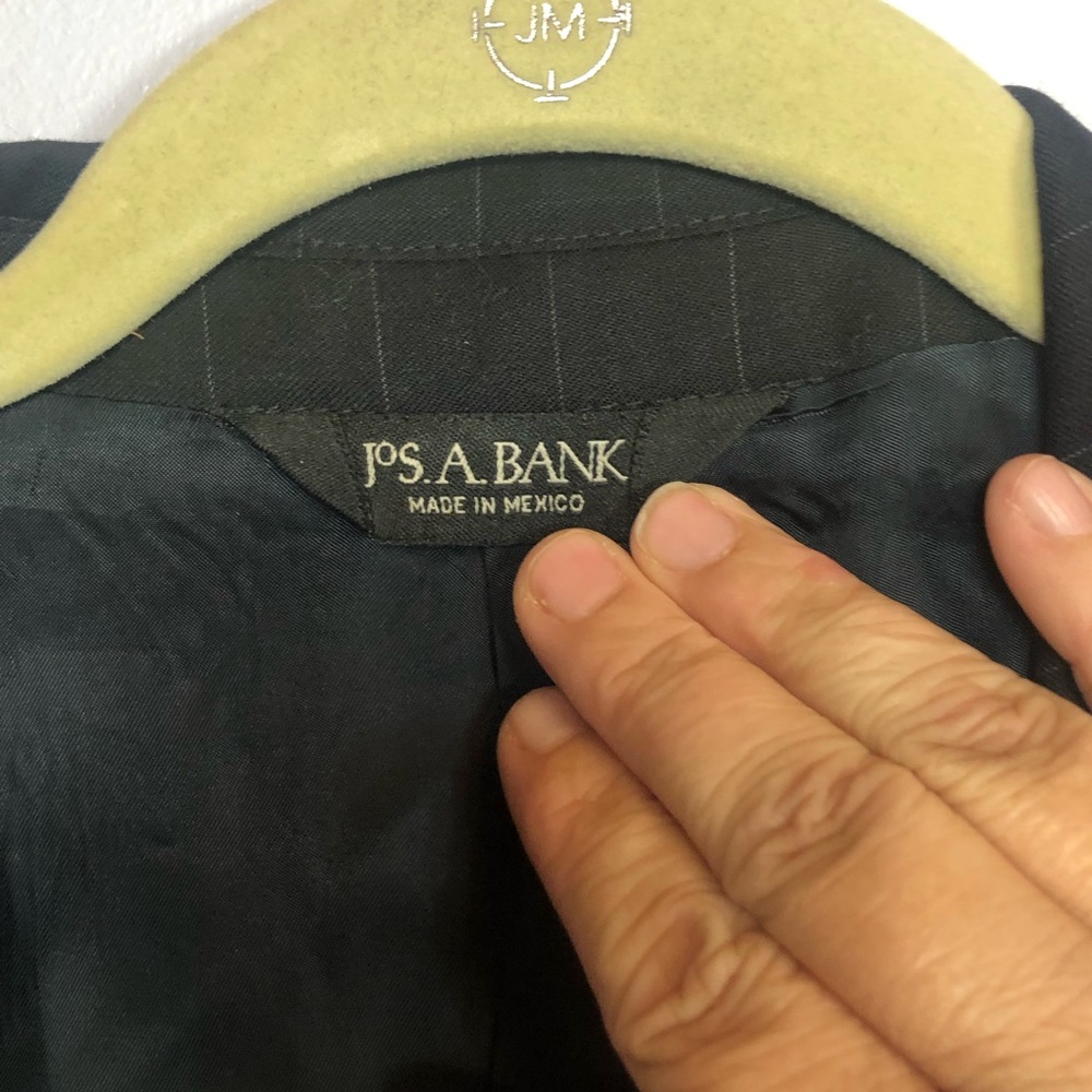 Jos A Bank Mens Black Blazer size 43 - Picture 6 of 14